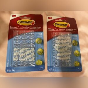 3M hooks. 2 packs of 20 each